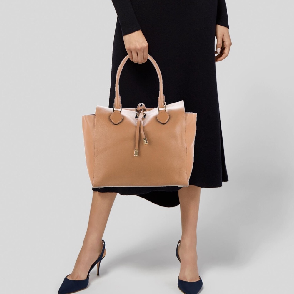 Michael Kors Camel Leather Tote - Picture 3 of 12